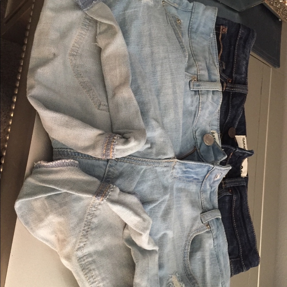 2 pairs of jean shorts